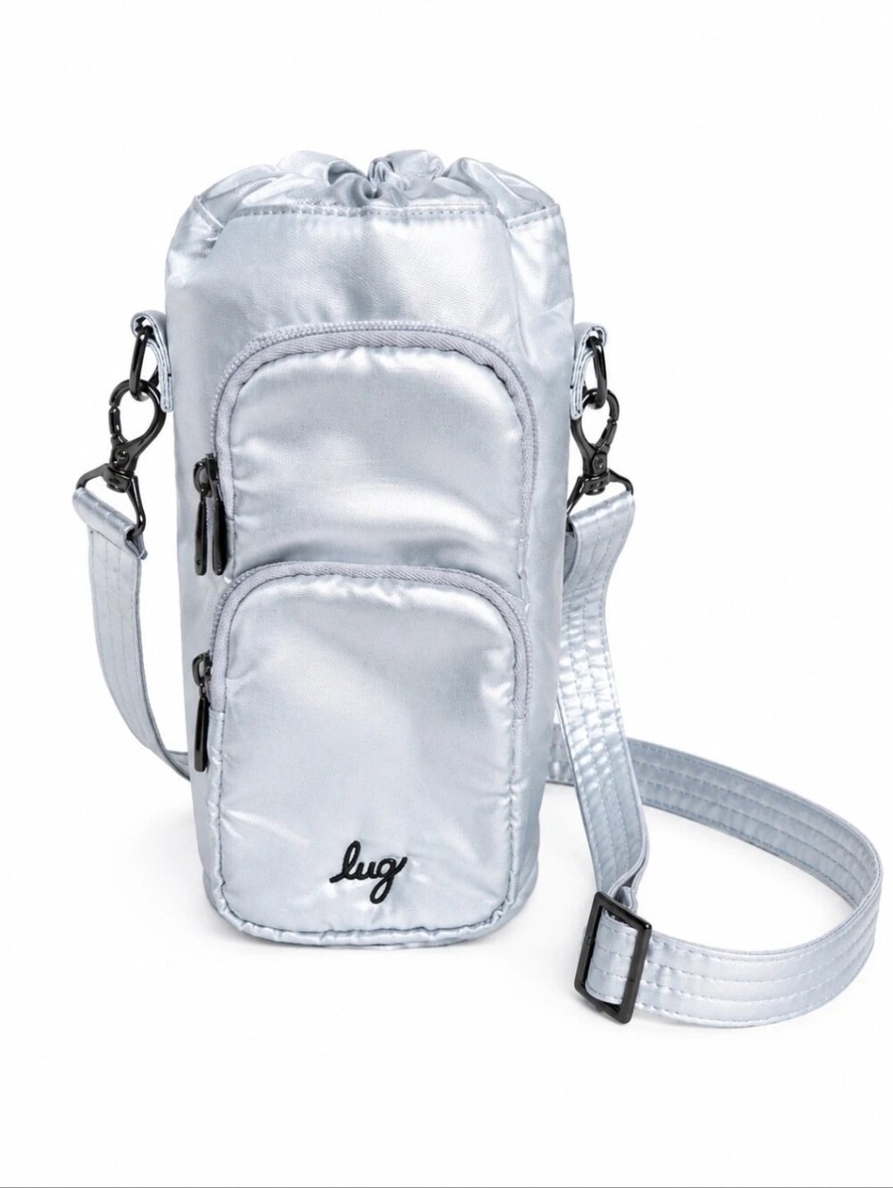 Lug Huggie SE Insulated Water Bottle Bag Silver